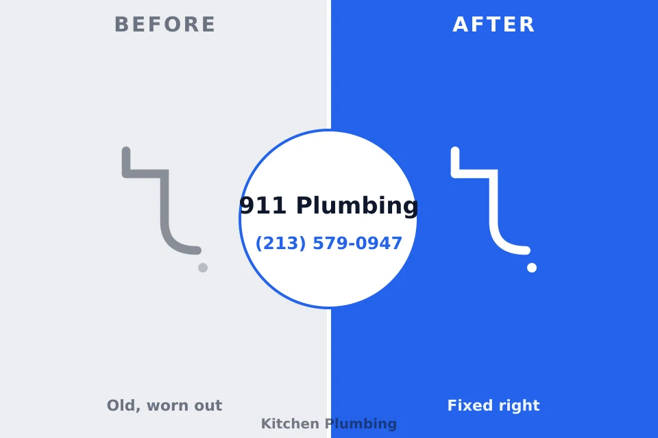 Before and after: plumbing repair Media, PA